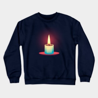 Cute and Cozy Candle || Vector Art Candle Crewneck Sweatshirt